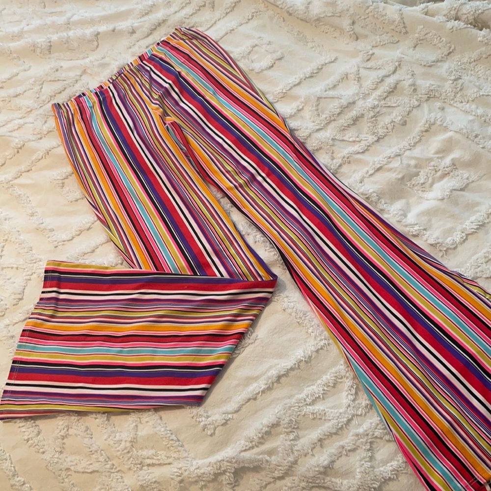 Rainbow Bell Bottoms for Ted Lasso Beard Costume